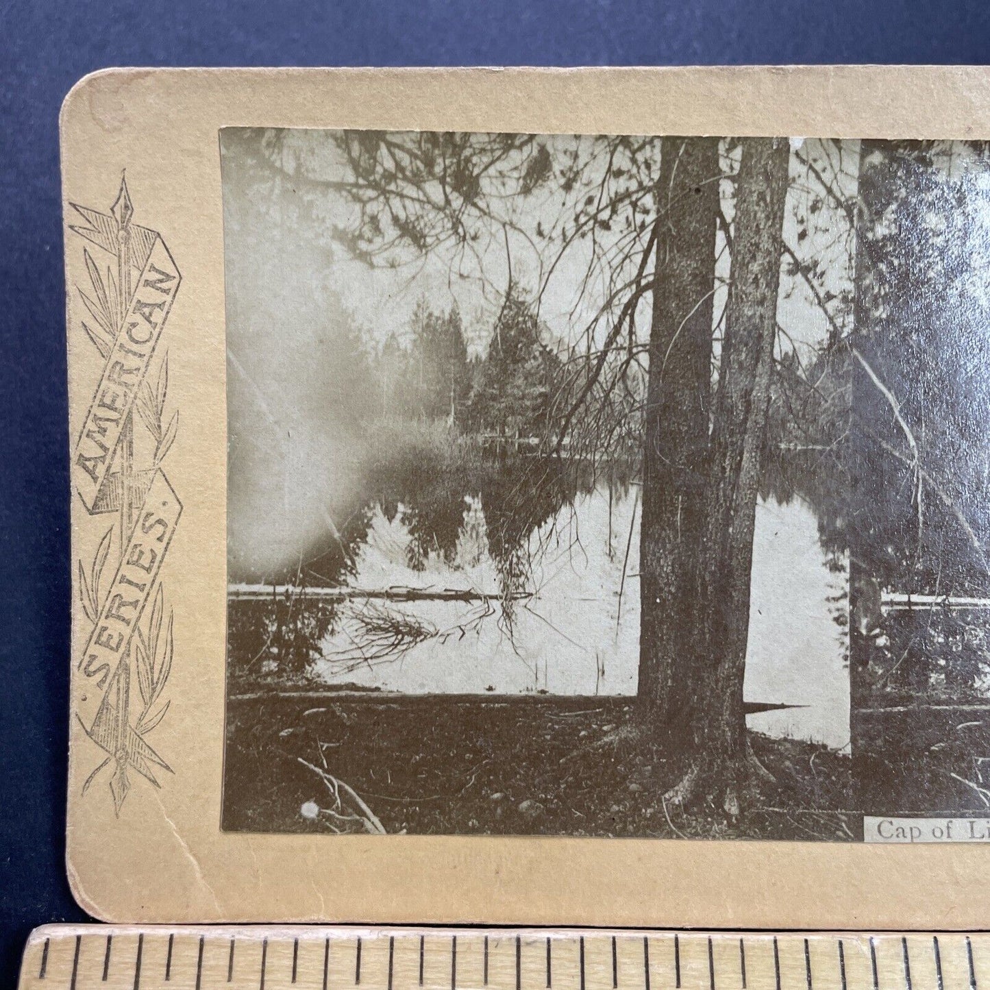 Antique 1880s Yosemite Park Calfornia Mirror Lake Stereoview Photo Card P3522