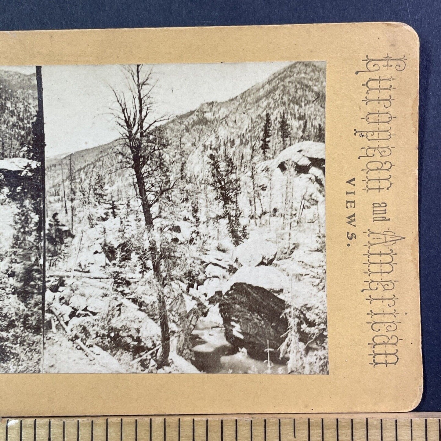 Lake Creek Edwards Colorado Stereoview Photo Card Antique c1880 X1286