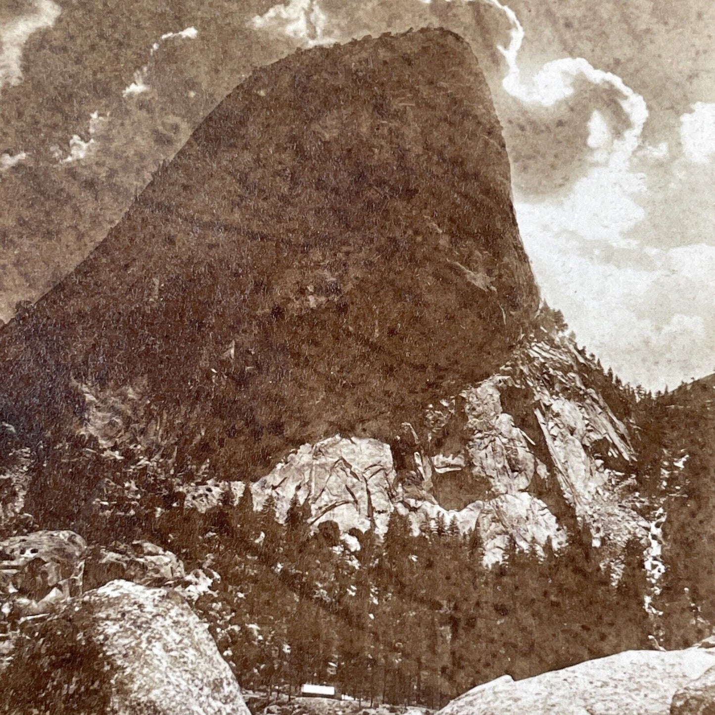 Cap of Liberty Yo Semite Yosemite California Stereoview C.L. Pond c1870 Y2614