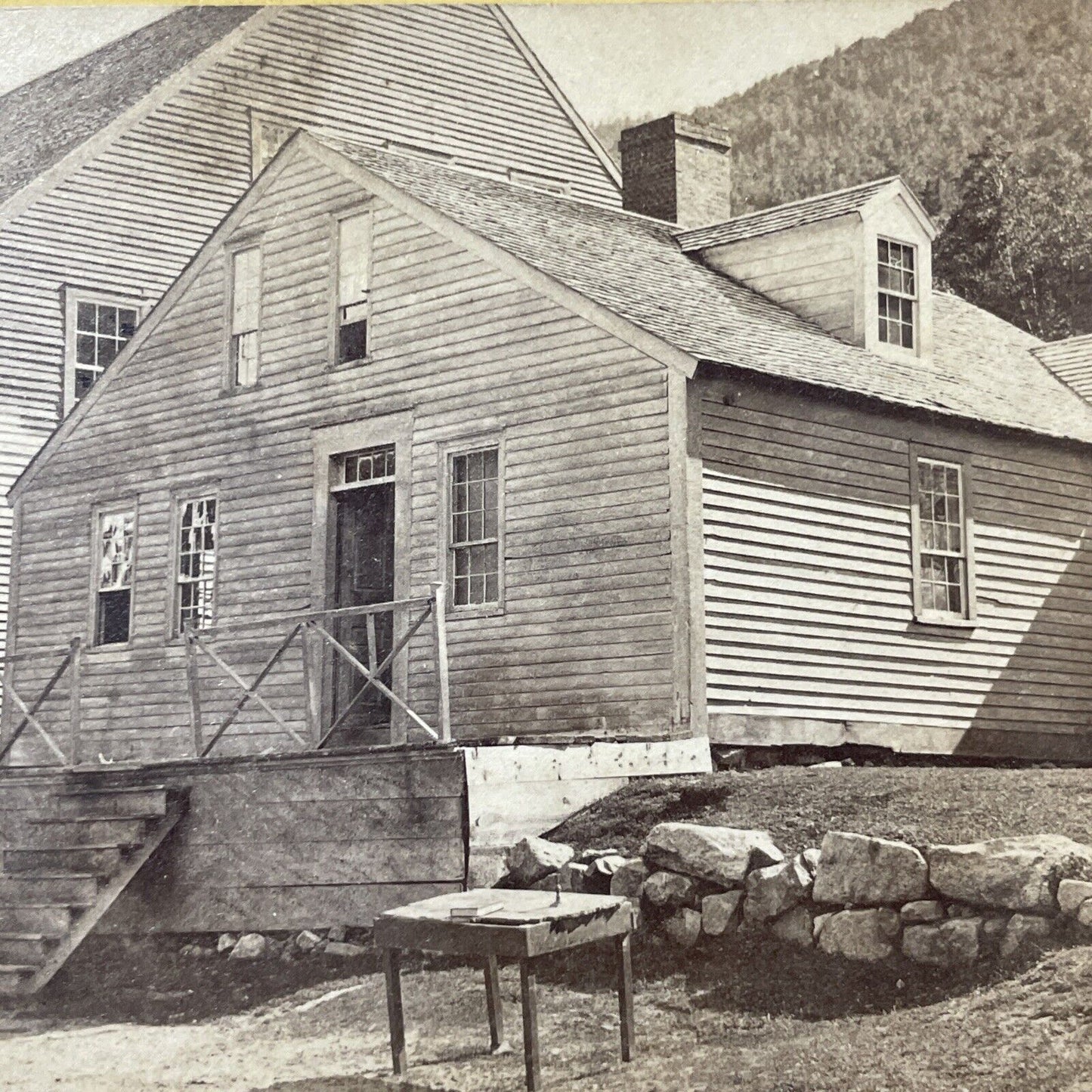 Antique 1870s The Willey House Crawford Notch NH Stereoview Photo Card V1881