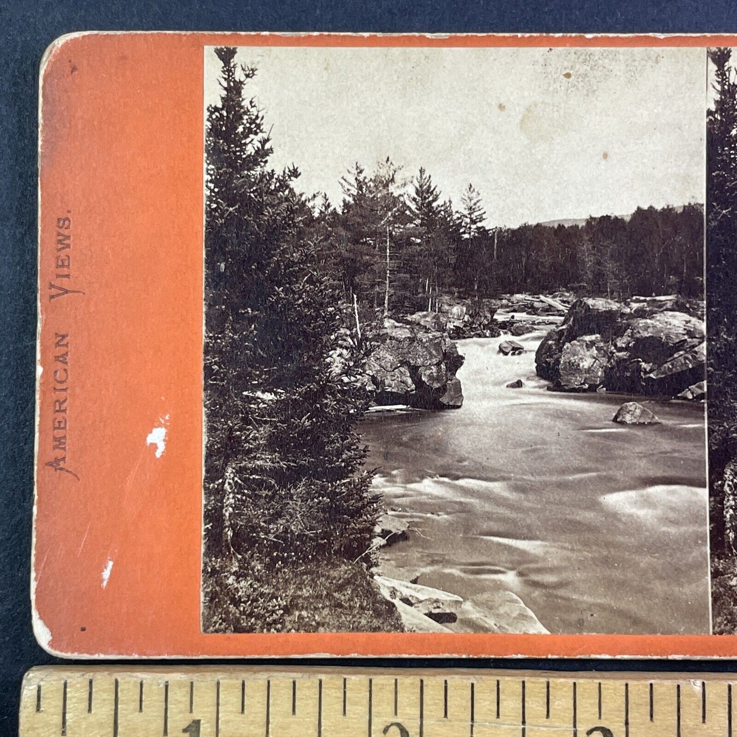 Berlin Falls New Hampshire Stereoview J.P. Soule Antique c1870 Y869