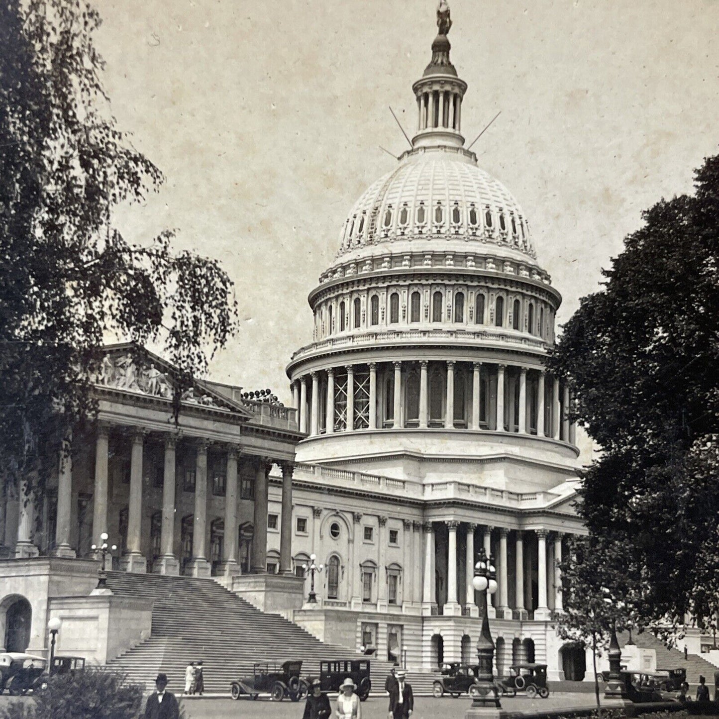 Antique 1909 Capitol Building Washington DC Stereoview Photo Card V2838