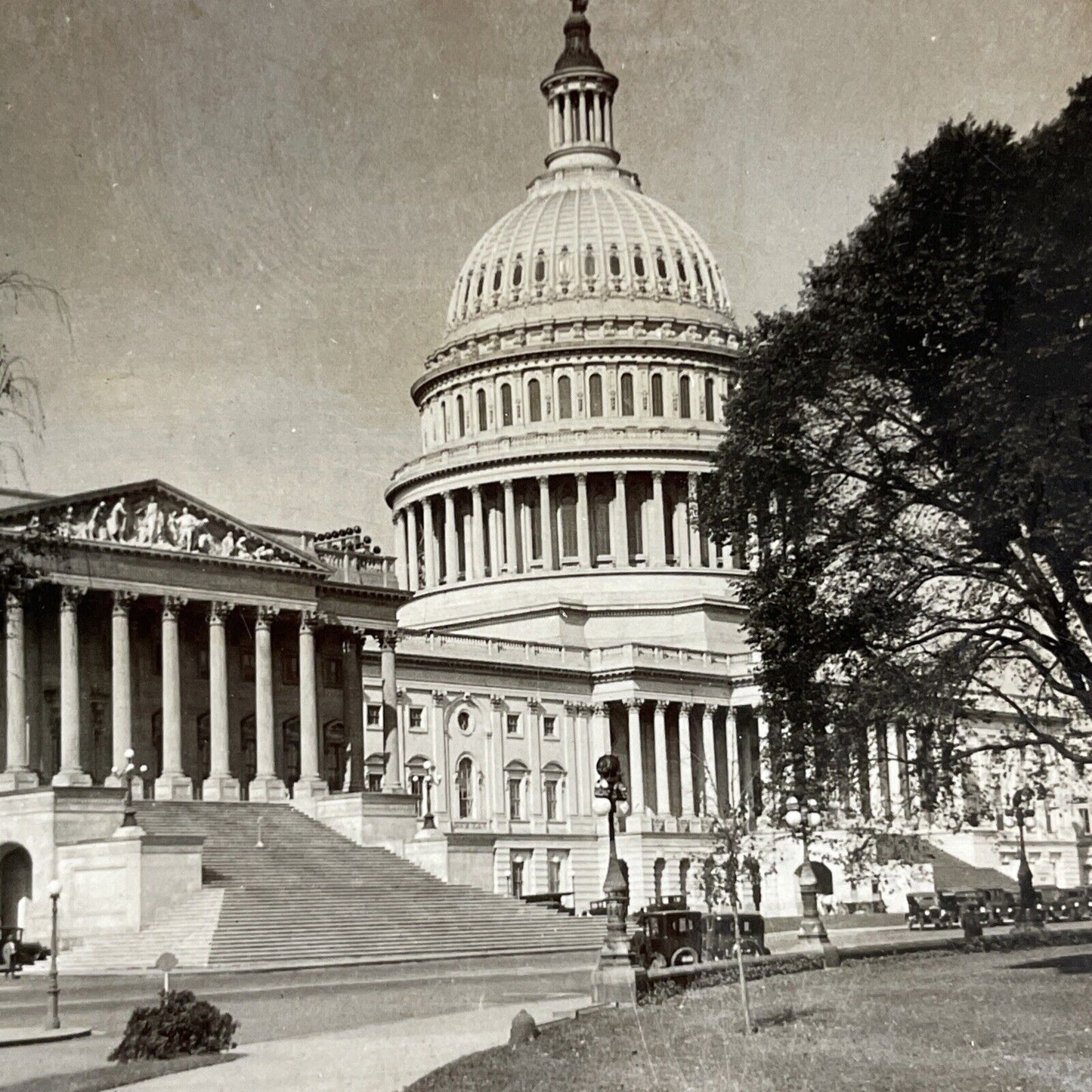 Antique 1920s The Capitol Building Washington DC Stereoview Photo Card P4886