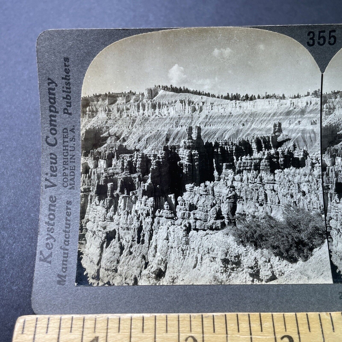 Antique 1910s Bryce Canyon National Park Utah Stereoview Photo Card P3206