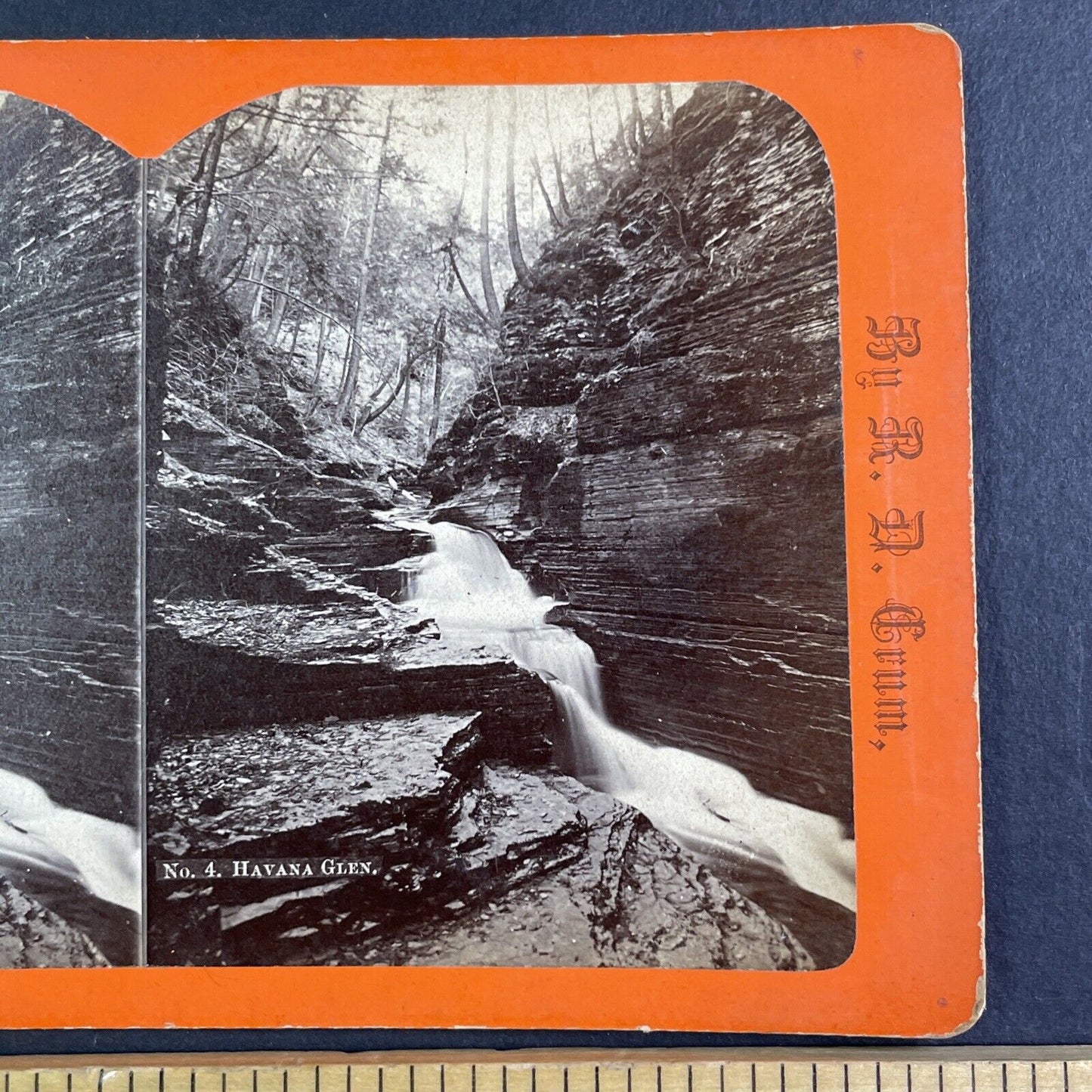 Havana Glen Falls Watkins Glen New York Stereoview R.D. Crum Antique c1870 Y1215