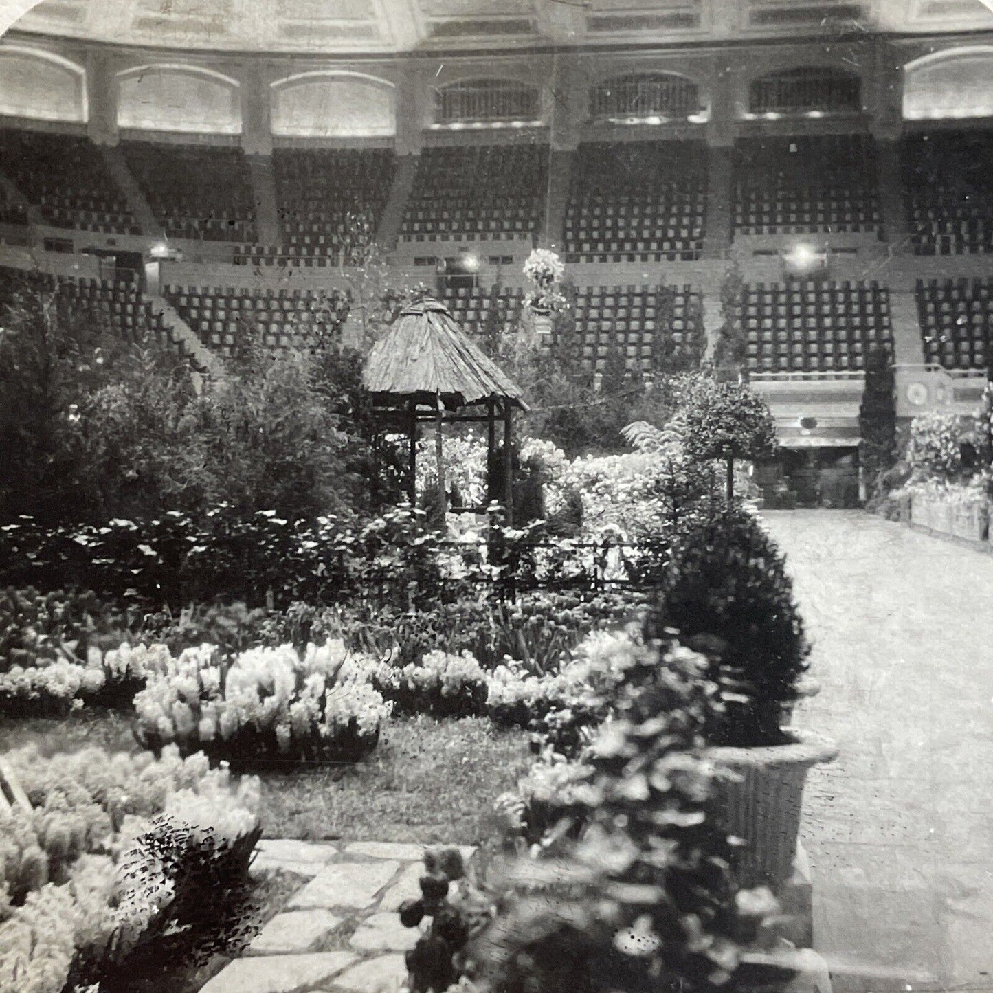 Antique 1870s Inside Madison Square Garden NYC Stereoview Photo Card P856-10