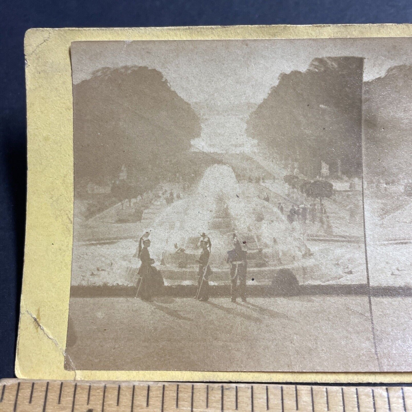 Antique 1870s French Soldiers Standing Guard Paris Stereoview Photo Card P5211