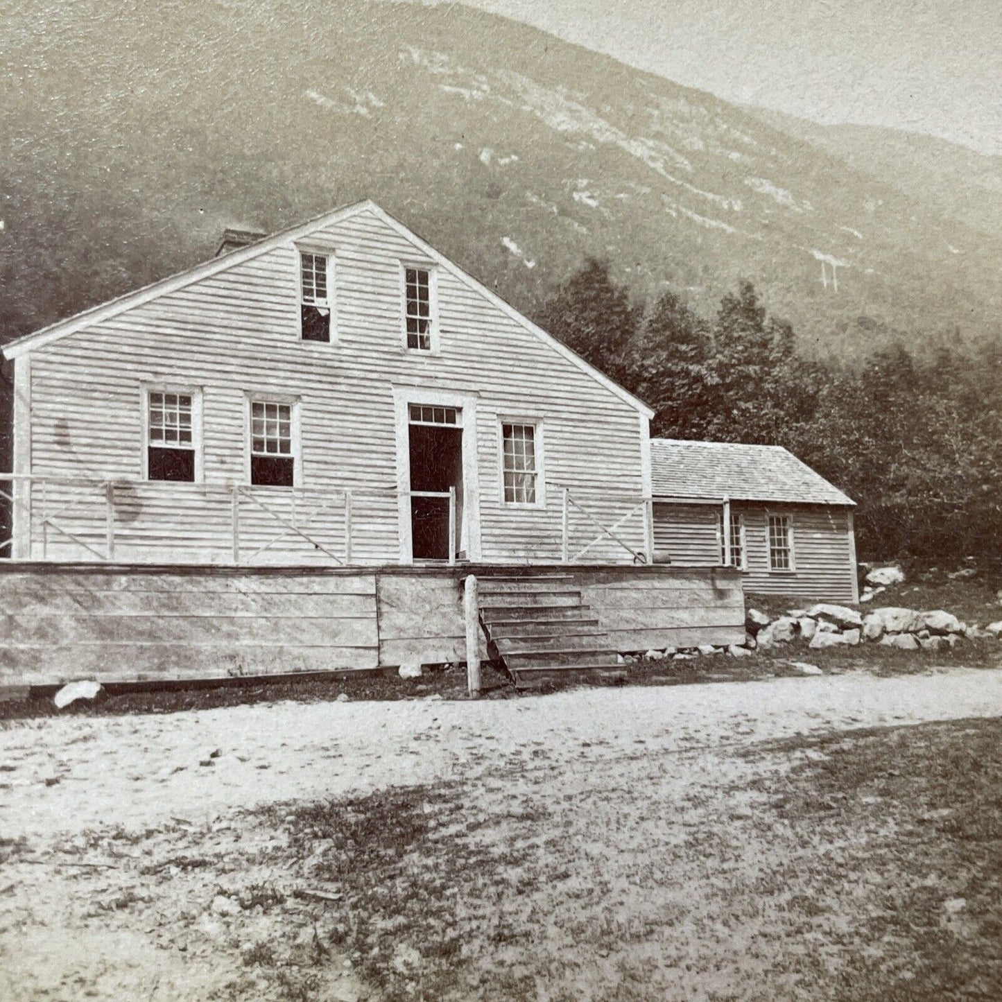 Antique 1870s The Willey House Crawford Notch NH Stereoview Photo Card V1964