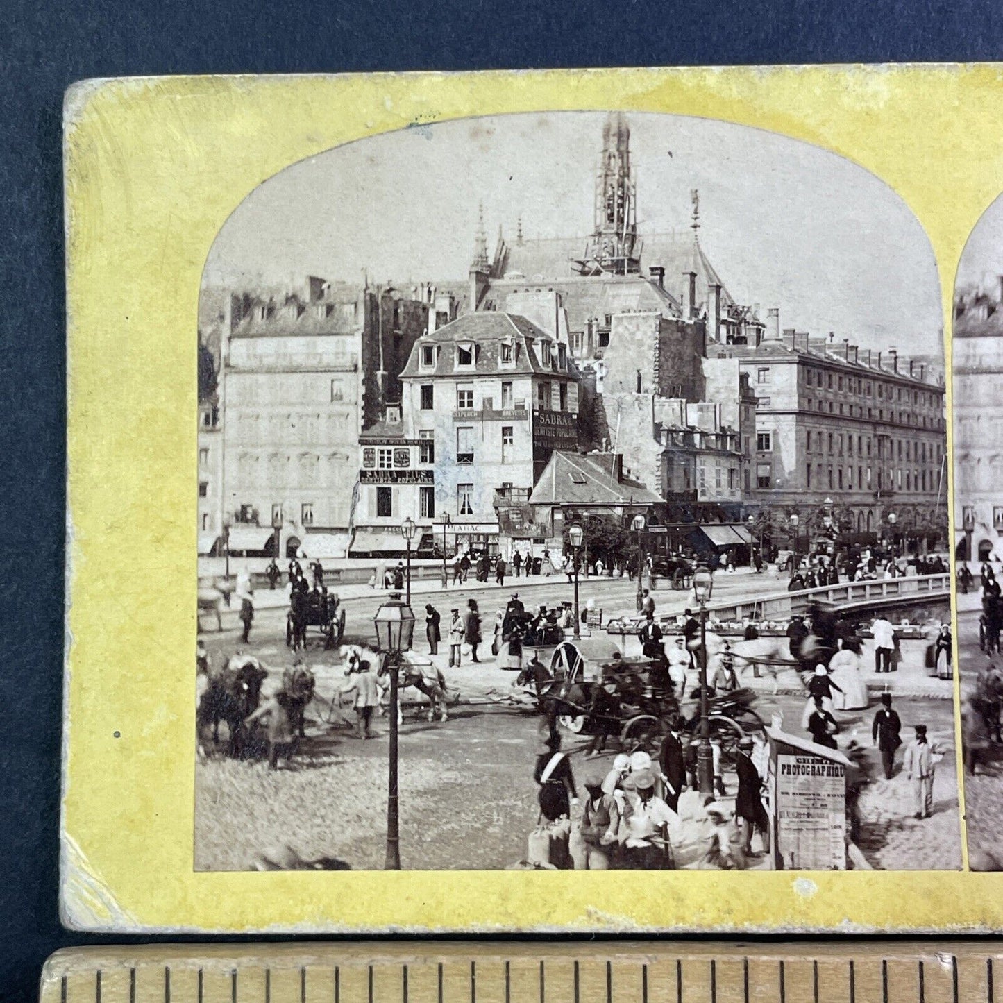 Sabra Fils Dentist Office Paris Stereoview Hippolyte Jouvin Antique c1863 X3770