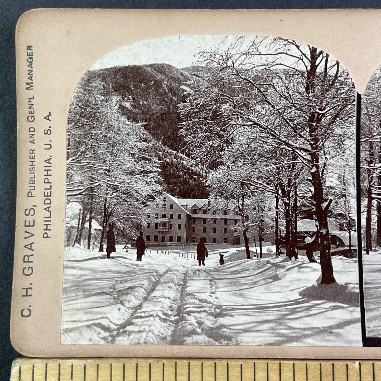 The Profile House Franconia New Hampshire Stereoview Antique c1897 X3525