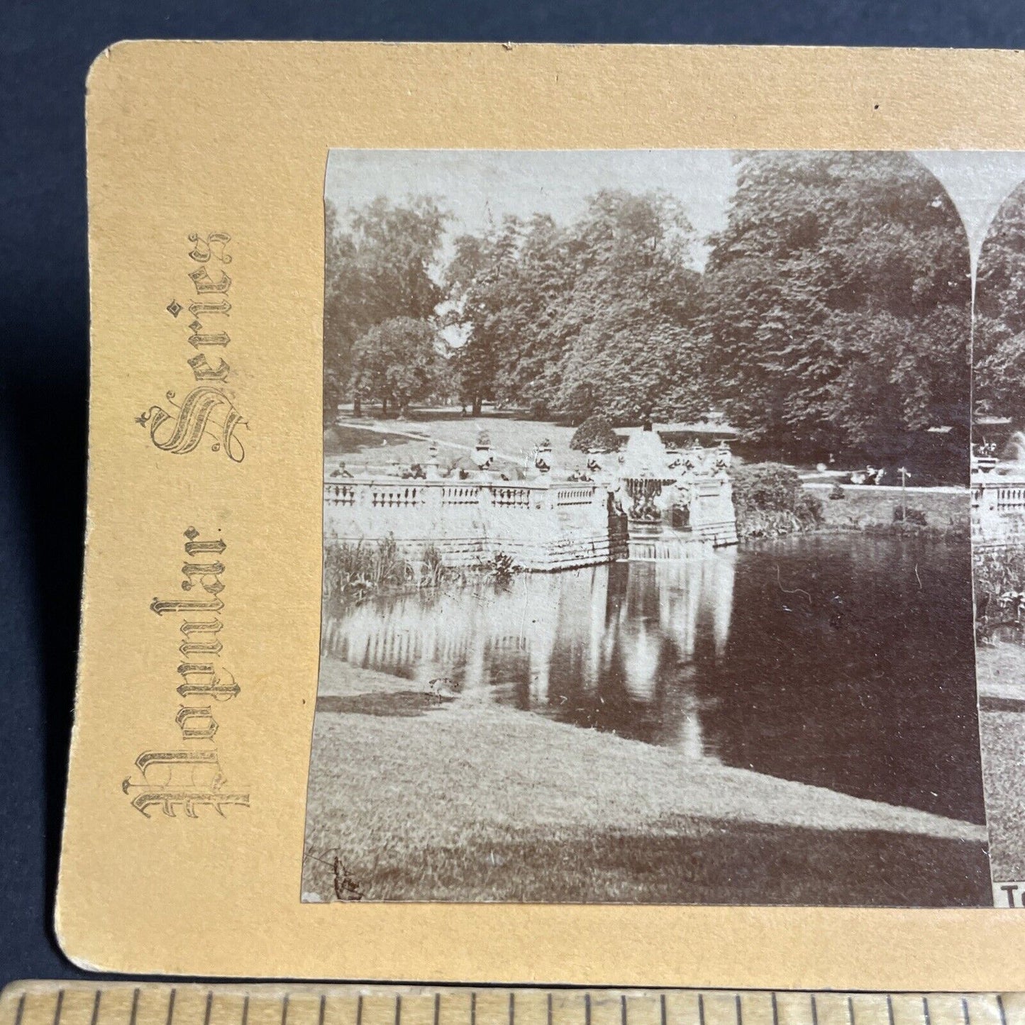 Antique 1870s The Terraces In Hyde Park England Stereoview Photo Card P4570