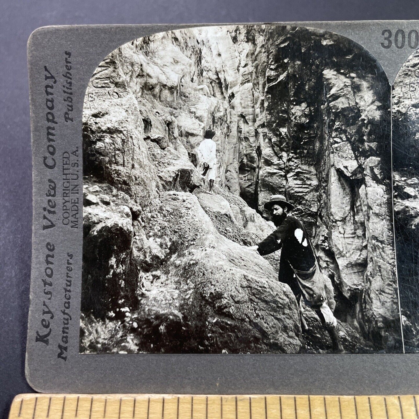 Antique 1910s Earthquake Fissure Crack Guadeloupe FW Stereoview Photo Card P3691