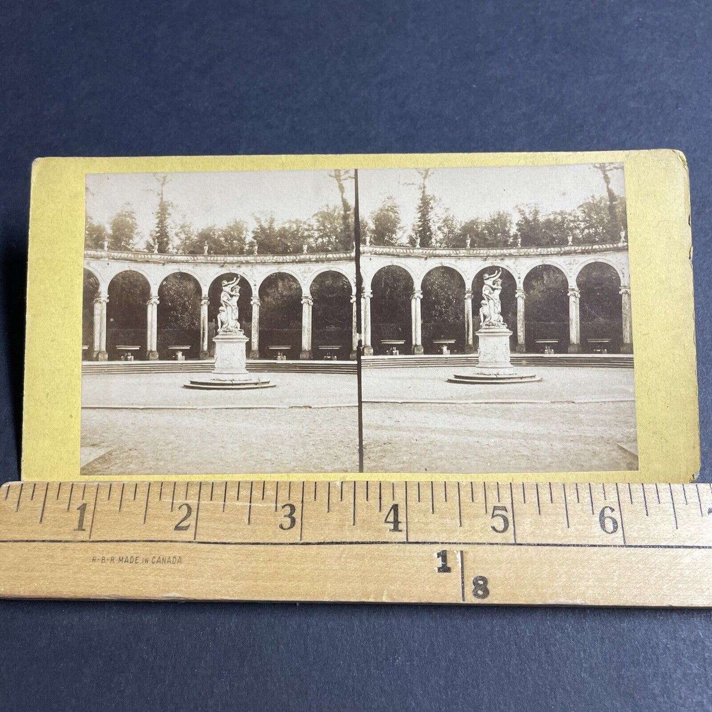 Antique 1870s The Colonnade Versailles Paris France Stereoview Photo Card P4375