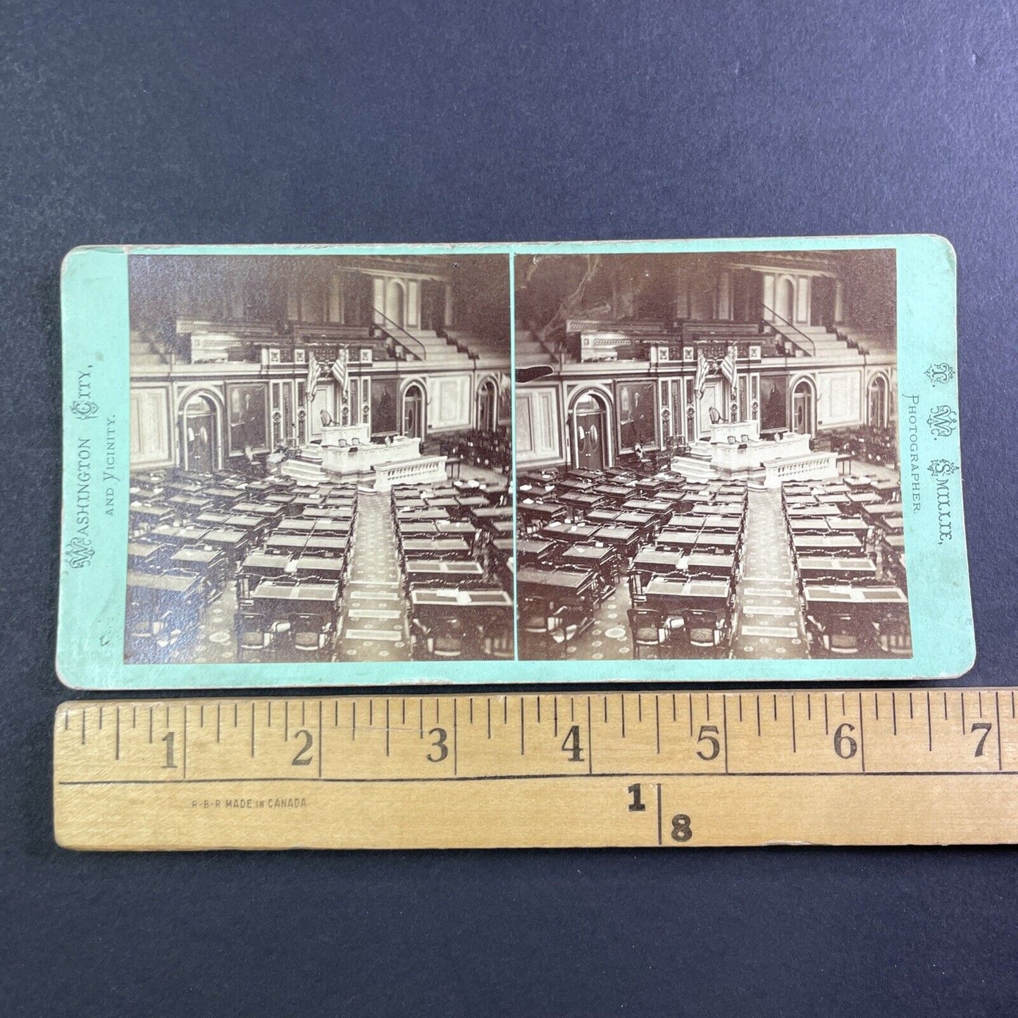 U.S. House of Representatives Washington D.C. Stereoview T.W. Smillie c1875 Y156