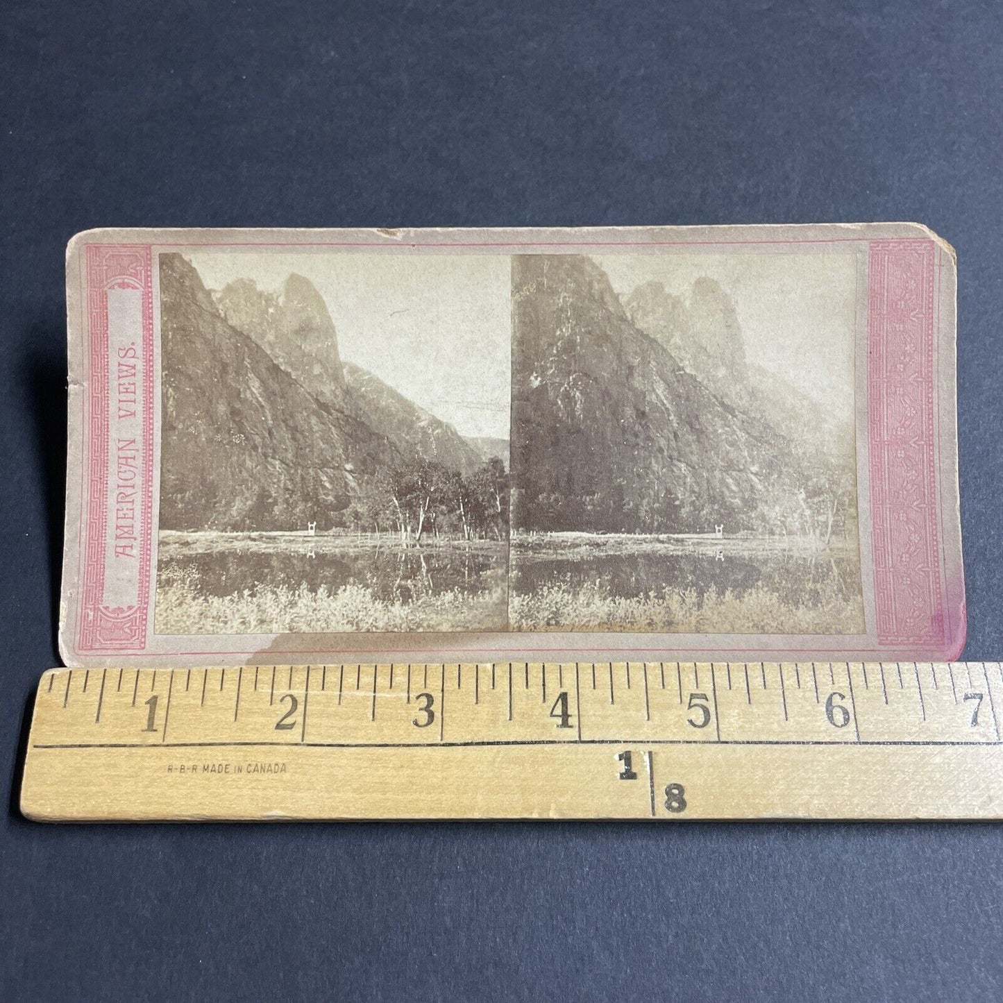 Antique 1870s Yosemite Park Mountains California Stereoview Photo Card P4782