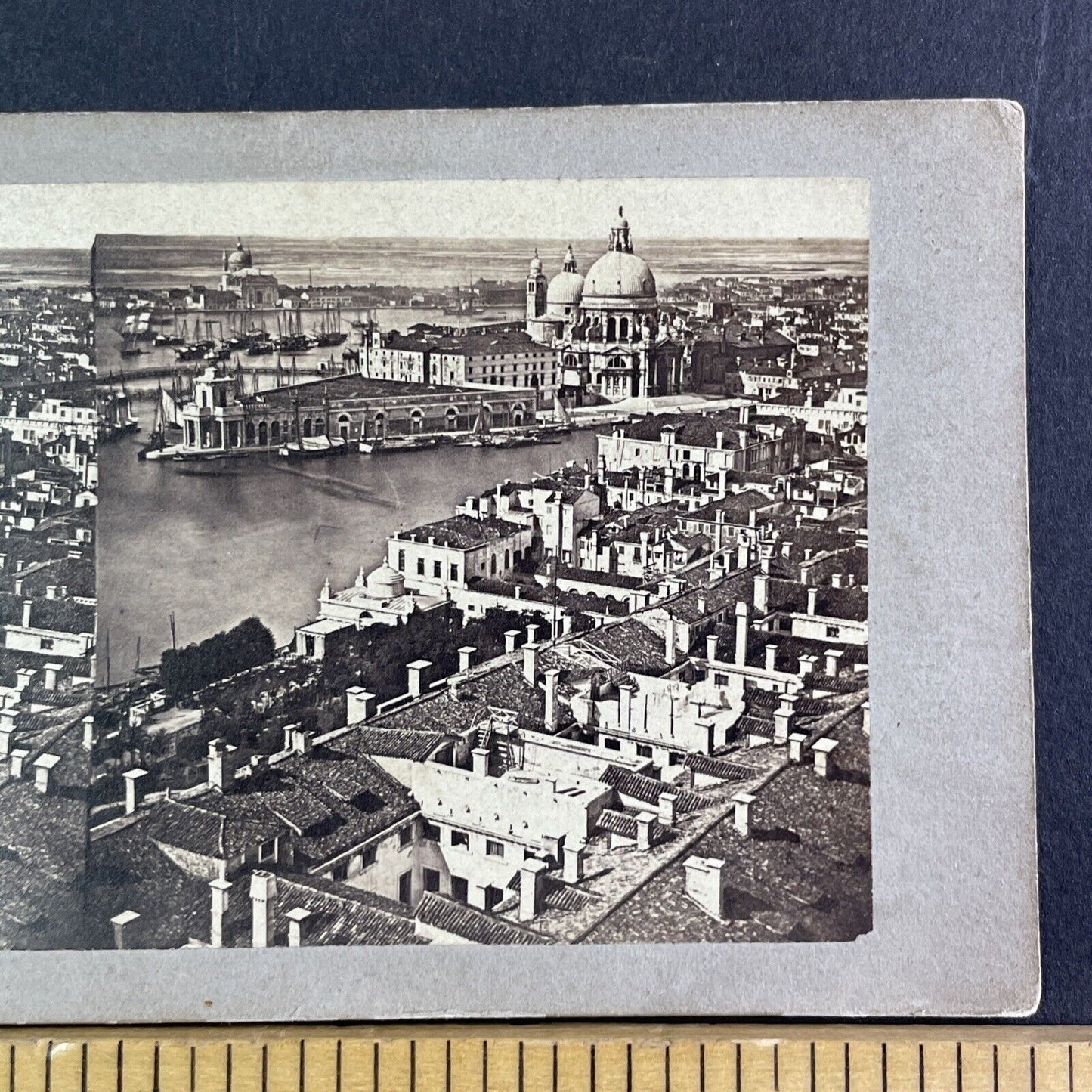 Panorama View Of Venice Italy Stereoview Carlo Ponti Antique c1855 X3296