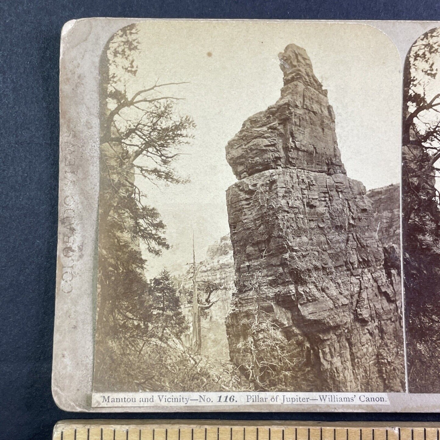 Williams Canyon Manitou Springs Stereoview James T. Thurlow Antique c1870 X3648