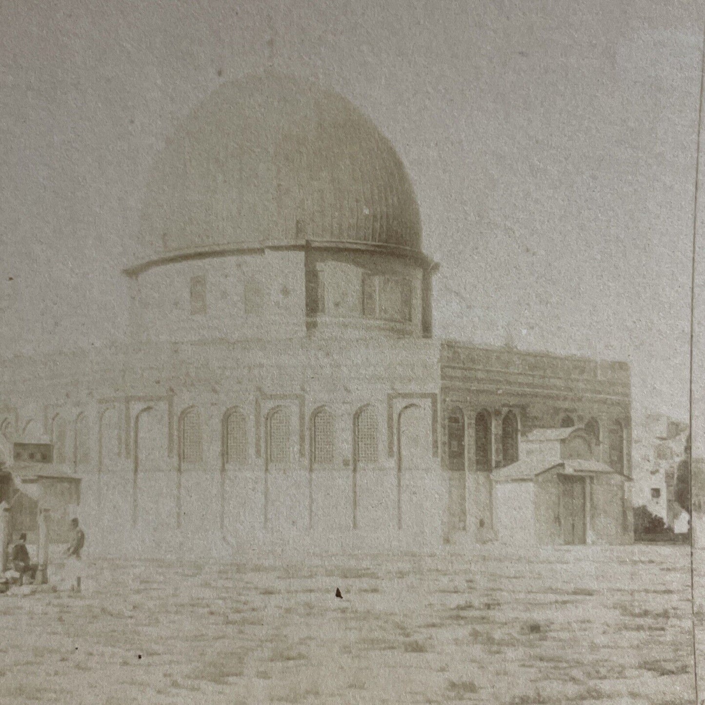 Antique 1870s Main Mosque In Oman Middle East Stereoview Photo Card P4613