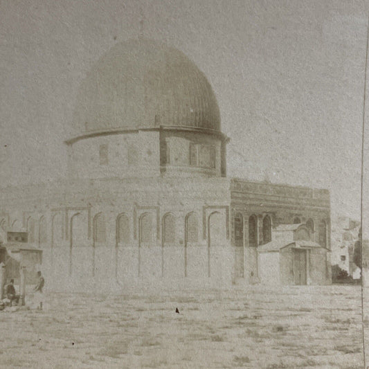 Antique 1870s Main Mosque In Oman Middle East Stereoview Photo Card P4613